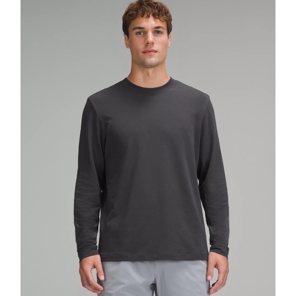 LULULEMON ZEROED IN LONG SLEEVE SHIRT PULLOVER MENS M COTTON JERSEY SOFT CLASSIC - Picture 1 of 12